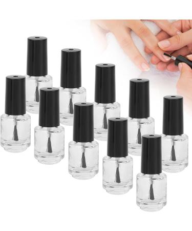 Nail Polish Glass Bottle Has a Brush Cap Convenient To Use Steel Mixing Ball Nail Polish Bottle with Funnel for Home for Travel for Life for Work - Buy Online on SooperMarket.com