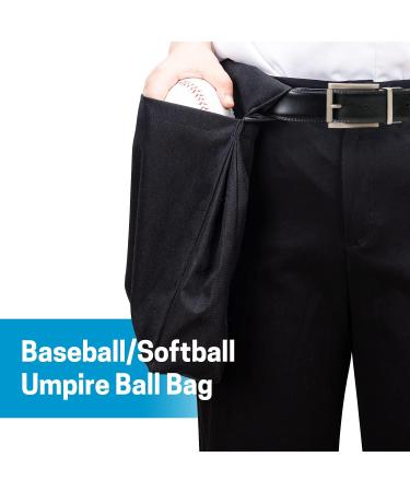 VISEMAN Extra Large Black Umpire Ball Bag for Baseball/Softball with Belt - Buy Online on SooperMarket.com