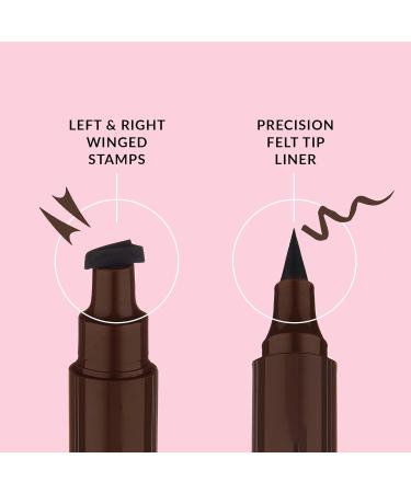 Quick Flick Hot Fudge Cat Eyeliner Stamp - Smudge-Proof 10mm Winged Liquid Eyeliner Pen Set - Buy Online on SooperMarket.com