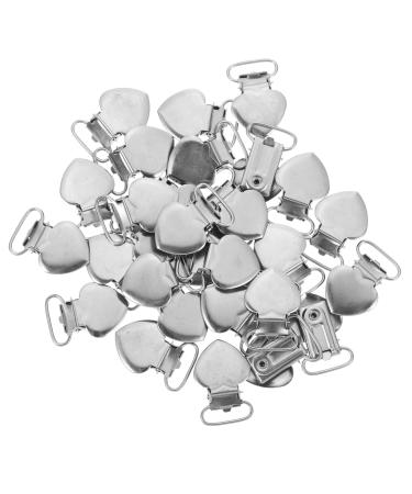 Beavorty 120 Peach Heart Pacifier Clips - Durable Stainless Steel Clip for Men - 4 Pack - Buy Online on SooperMarket.com