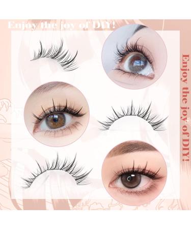 D.I.Y. Wispy D Curl Eyelash Extension Kit - 63Pcs Cluster Lashes with Waterproof Bond & Seal, Tweezers Included | Goddvenus G-manga - Buy Online on SooperMarket.com