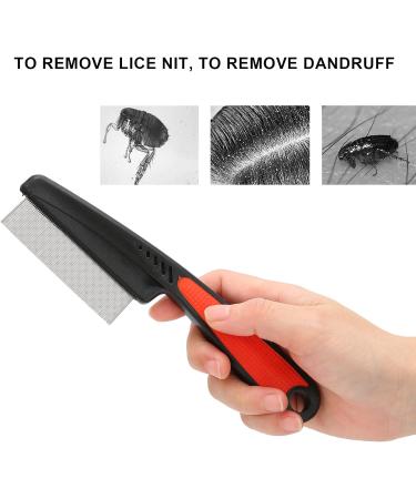 Stainless Steel Fine Tooth Lice Comb - Professional Nit Removal for Kids, Adults, Pets - Long/Short Hair - Buy Online on SooperMarket.com