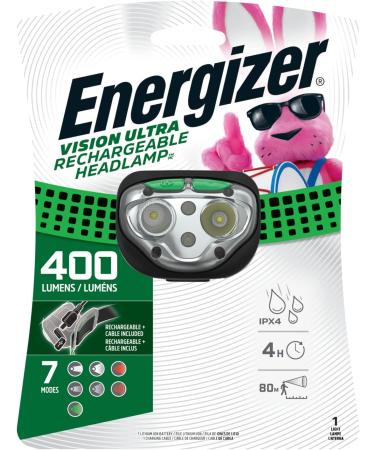 Energizer Vision LED Rechargeable Headlamp - Water Resistant, Bright LED for Outdoors and Camping - USB Charging Cable Included (Pack of 1) - Buy Online on SooperMarket.com