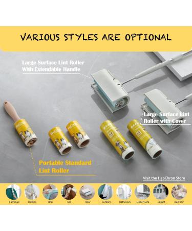 Extra Sticky Lint Rollers for Pet Hair - 800 Sheets 4 Handles | Effective Lint Remover for Clothes Furniture & Car | Dog & Cat Hair Removal - Buy Online on SooperMarket.com
