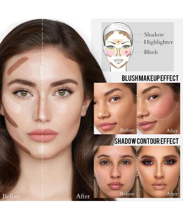LSxia 2Pcs Highlighter & Contour Stick Makeup Kit - Water-proof, Long Lasting Illuminator & Bronzer Stick for Face Contouring - Buy Online on SooperMarket.com