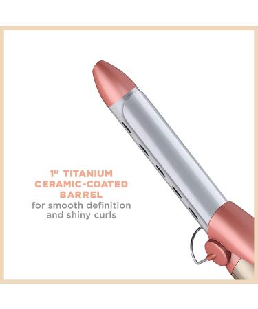 INFINITIPRO BY CONAIR 1-inch Titanium Ceramic Curling Iron for Frizz-Free Classic Curls - Ideal for Short, Medium, and Long Hair - Buy Online on SooperMarket.com