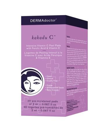 DERMAdoctor Kakadu C Intensive Vitamin C Peel Pad 30 Count