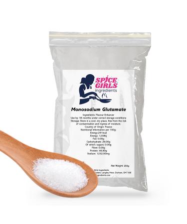 Premium MSG Powder | Monosodium Glutamate | 250g Resealable Pouch | MSG Ideal for Chinese food | Umami Enhancer | Alternative to Salt | MSG Seasoning for Authentic Flavors 250 g (Pack of 1)