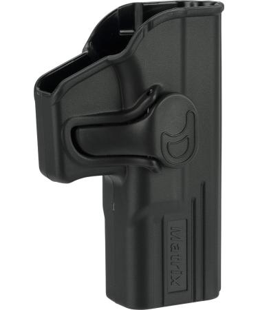 Evike Matrix Hardshell Adjustable Holster for Glock G19, G17, ATP ACP Series Airsoft Pistols (Type: Black/No Mount)