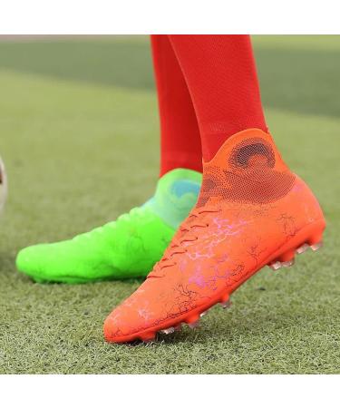 WELRUNG Unisex AG Cleats Training Soccer Shoes - High-Top Non-Slip Long Studs for Youth - Size 6 Women/5 Men - Buy Online on SooperMarket.com