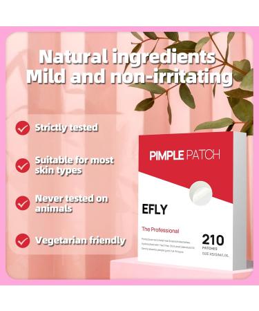 EFLY Hydrocolloid Pimple Patches with Tea Tree Oil & Salicylic Acid Invisible Acne Dots for Face 210 Patches - Buy Online on SooperMarket.com