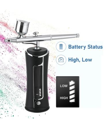 Fascinated Cordless Airbrush Kit - Portable Handheld Rechargeable Gun Set for Makeup, Painting, Cake Decor & More - Buy Online on SooperMarket.com