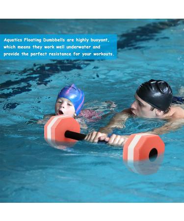 Water Foam Dumbbell | Pool Weights for Water Exercise | Foam Barbells for Pool | Pink | Fitness Tool for Men, Women, Kids - Buy Online on SooperMarket.com