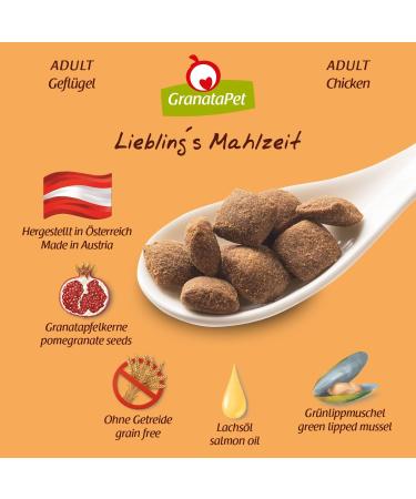 Granatapet Liebling's Meal Adult Poultry 1.8 kg | Grain-Free & Sugar-Free Dry Dog Food | Single Protein Dog Food for Healthy Nutrition - Buy Online on SooperMarket.com