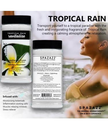 Spazazz Aromatherapy Spa & Bath Crystals 2PK - Eucalyptus Mint & Tropical Rain - 8.5 Oz for Relaxation & Wellness - Buy Online on SooperMarket.com
