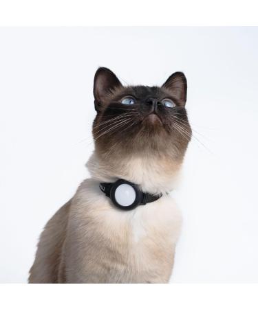 Lucybalu Premium Airtag Katzenhalsband | Tear-Resistant Nylon Collar for Cats | Apple Airtag Compatible | Durable Cat Tracker | Anthracite Design - Buy Online on SooperMarket.com