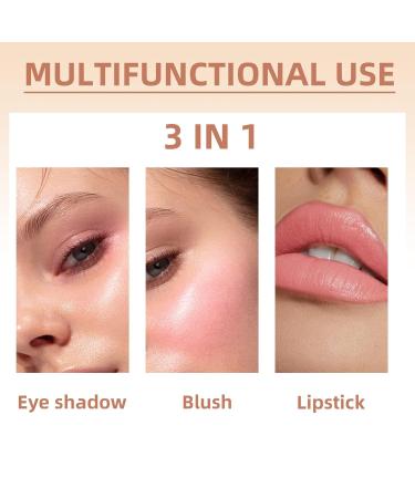 Newbang Glow Blush Stick 2 Pack - Multi-Purpose Cream Rouge for Cheeks Waterproof Natural Matte Blush Travel-Friendly Tinted Moisturizer in Shy Pink - Buy Online on SooperMarket.com