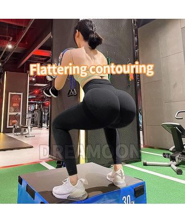 DREAMOON Seamless Butt Lifting Leggings - High Waist Gym Booty Tummy Control Yoga Pants for Women (Black, X-Large) - Buy Online on SooperMarket.com