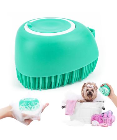 Dog bathing brushes dog washing brush made of soft massage brush for dog shower dog soap with soap dispenser shower brush silicone bathing brush dog soft dog brushes for dogs and cats
