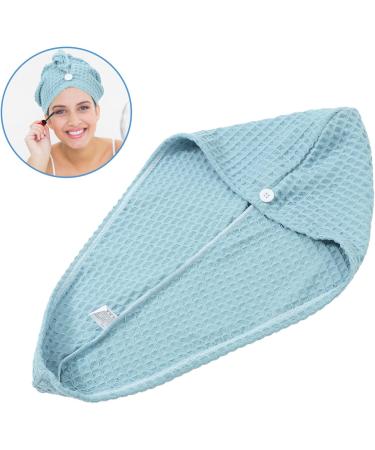 Cabilock Quick Drying Shower Cap Shower Cap Large Hair Cap Towel Turban Shower Essentials for Women Turbans for Women Bath Shower Cap Hair Drying Towel Quick Drying Bath Cap Head Bath Cap Blue 65.00X25.00X0.50CM - Buy Online on SooperMarket.com