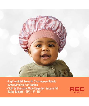 Red by Kiss Baby Satin Bonnet Sleep Caps - Pink Leopard Hair Wraps - Buy Online on SooperMarket.com