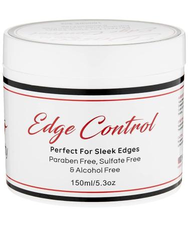 Dosso Beauty Organic Edge Control Hair Styling Gel, 5.3 oz, 48hr Hold, For All Hair Types, Naturally Scented, Non-Flaky- No Residue, Damage Free Hair