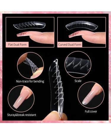 UR SUGAR Poly Gel Nails Set | 6 Colors Nail Extension Builder Gel Kit with Base & Top Coat | DIY Manicure at Home | Glitter Nude & Clear Polygel - Buy Online on SooperMarket.com
