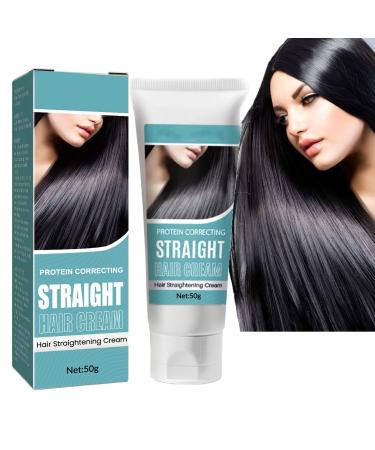 Protein Correcting Hair Straightening Cream Crema lisciante Protein Correcting Hair Straightening Cream Professional Keratin Hair Treatment Collagen Repairs and Regenerates Hair Straightening Suitable