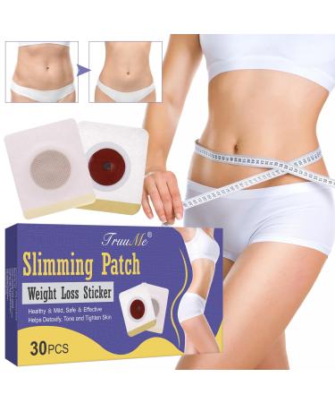 30 pieces fast patch weight loss stickers abdomen slimming fat burning patch slimming fat burner pavement natural fat burner patch weight loss sticker belly patch 1 piece (30 pack) brown-2