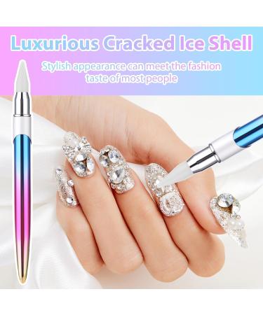 TIESOME Rhinestone Picker Tool with Wax Tip Nail Rhinestone Picker Dotting Wax Pen Nail Dotting Tool Rhinestone Pickup Applicator Tool Gem Picker Tool for DIY Nail Art - Buy Online on SooperMarket.com
