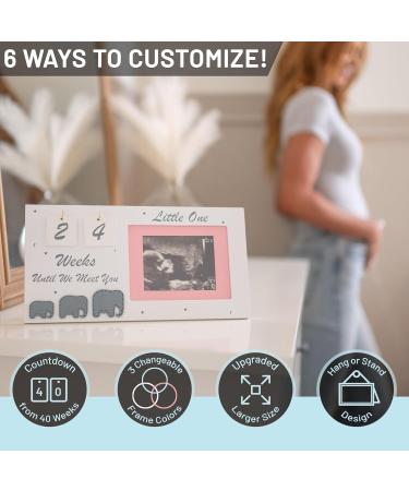 Baby First Scan Picture Frame - Ultrasound Image Frame Gifts for Expectant Mothers | Pregnancy Countdown Calendar - Buy Online on SooperMarket.com