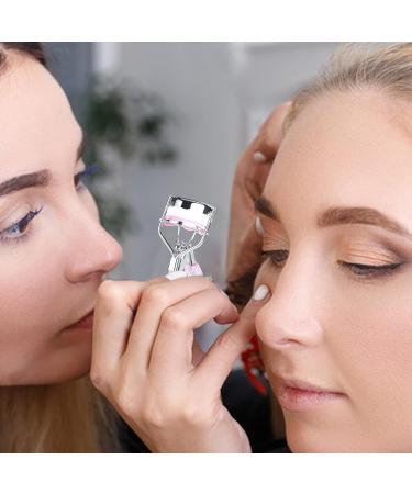 Teksome Small Eyelash Curler Small Fish Tail Shape Eye Curler with Comb Teeth Beautiful Ergonomic Portable Eyelash Tools Makeup Supplies for Girls Women Females Ladies A4 Chrome Plated With Pink Comb Pink Mermaid Hand - Buy Online on SooperMarket.com