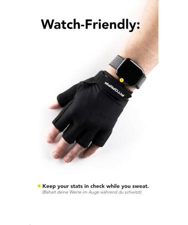FITTEGE Training Gloves for Men & Women | Optimal Fitness Gloves for Strength Training & Gym Workouts | Durable Black Lifting Gloves - Buy Online on SooperMarket.com