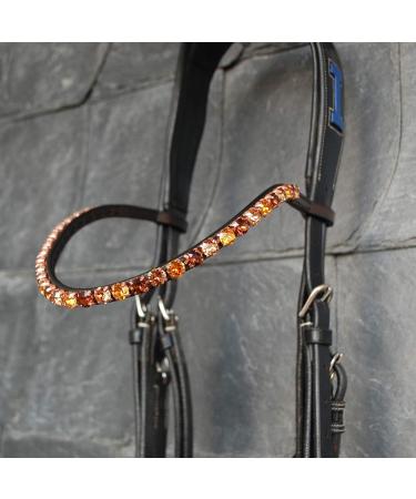 Shop Handmade Brown 'Wood' Happiness Horses with Glitter Stones | Unique Curved Design & Shetty Leather - Buy Online on SooperMarket.com