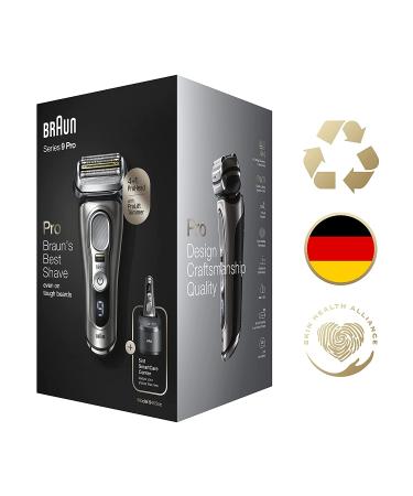 Braun Series 9 Pro 9465cc Electric Razor for Men - Wet & Dry Shaver with ProLift Beard Trimmer and SmartCare Center - Noble Metal - Buy Online on SooperMarket.com