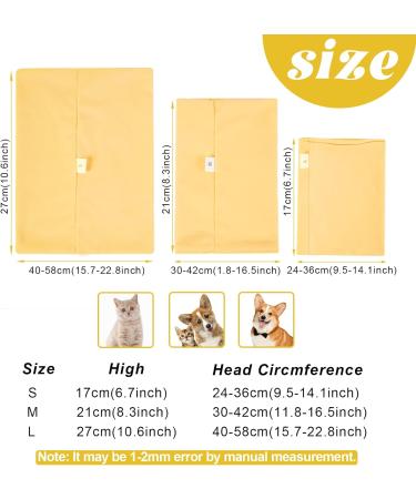 Pattepoint Dog Snood - Noise Protection & Anxiety Relief Ear Muffs for Dogs - Yellow, Medium - Buy Online on SooperMarket.com