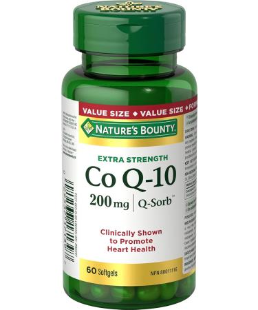 Nature's Bounty Co Q10 Extra Strength 200mg Supplement Promotes Heart Health Multi-colored 60 Softgels & Vitamin D3 2500 IU 300 Softgels Helps to prevent Vitamin D deficiency Value Size Co Q10 + VITAMIN 801138 - Buy Online on SooperMarket.com