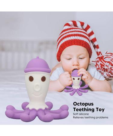 Soft Silicone Baby Calming Bite Ring Pacifier | Cute Caricature Teething Toy for Infants - International Shipping Available - Buy Online on SooperMarket.com