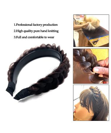 STHEJFB Wide Braided Headband Hoop Fashion Hair Accessories for Women and Girls (Dark Auburn) - Buy Online on SooperMarket.com