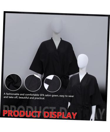 Fashion Hairdresser Gown Stylist Capes for Clients hot Dyeing Robes Barber Guest Gown Black Clothes Black Cape Non-Stick Hairdressing Guest Robe with Sleeves Nylon Polyester Smock - Buy Online on SooperMarket.com