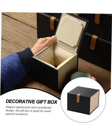 STOBOK Box Coffee Cup with Lid Storage Container China Storage Household Bridesmaid Decorative Cup 14.5X14.5CM Black - Buy Online on SooperMarket.com