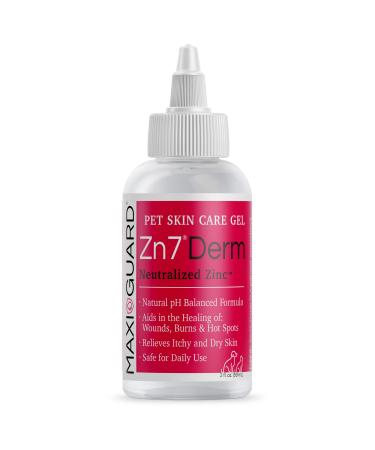 MAXIGUARD Pet Skin Care Gel Zn7 Derm with Neutralized Zinc for Dogs, Cats, Bovine, Exotics and Companion Animals 2oz