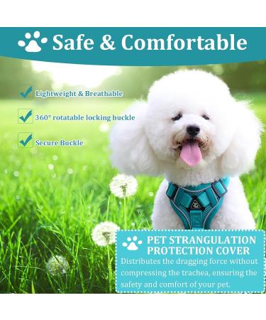 FINEASY Green Cat Harness & Lead Set with Reflective Strip - Adjustable & Escape Proof Kitten Vest Harness for Walking - Ideal for Pet Kitten, Dog, Rabbit - Size M - Buy Online on SooperMarket.com