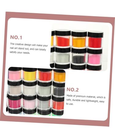 Baluue 72 Boxes Nail Crystal Powder DIY Manicure Powder Yn Nail Products Pigment Powder for Nails Pp - Buy Online on SooperMarket.com