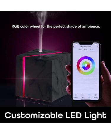 Smart WiFi Essential Oil Diffuser & Humidifier - 200ml Ultrasonic, Alexa & Google Home Compatible - Voice Control, LED Lights, Timer - Easy App Setup - Buy Online on SooperMarket.com