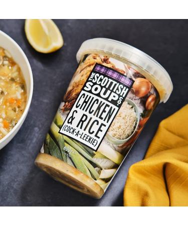 The Scottish Soup Company - Chicken & Rice Chilled Soup - 600g Tub x 4 Chciken & rice / cock-a-leekie 150 g (Pack of 4)