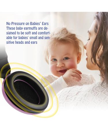 GUKOY Baby Ear Protection Headphones | Noise Cancelling Ear Defenders for Ages 0-3 Years | Infant Hearing Protection Earmuffs in Pink - Buy Online on SooperMarket.com