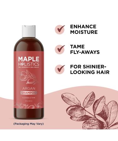 Argan Oil Volumizing Shampoo for Dry & Damaged Hair - Sulfate-Free Formula with Ultra Moisturizing Natural Oils - 8 Fl Oz - Buy Online on SooperMarket.com