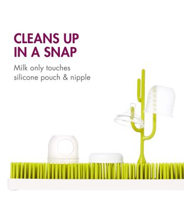 Boon NURSH Silicone Replacement Nipple - 3 Count, Slow Flow, Stage 1, Birth and Up - Air-Free Feeding - Buy Online on SooperMarket.com