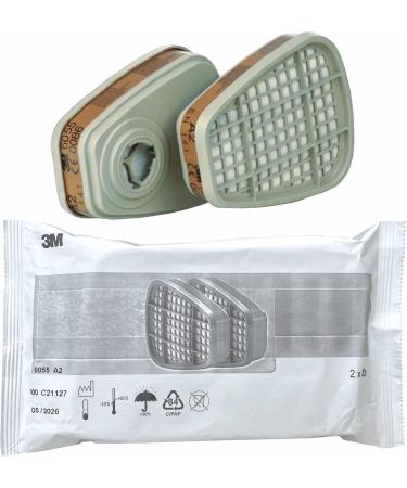 Buy 3M 6055 A2 Organic Vapor Filters & 3M 501 Lid + 5925 P2 Filters & Hearing Protection | International Shipping Available - Buy Online on SooperMarket.com